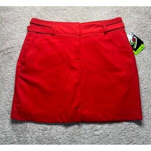 Swing Bette & Court Womens Red Retro Golf Skort Sz 8 NWT Tennis Pickleball Tanya